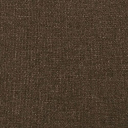 Sengeramme med sengegavl 180x200 cm - stof, mørkebrun