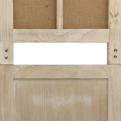 6-panels rumdeler i stof - brun, 214 × 165 cm