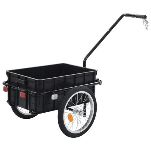 Cykeltrailer/trækvogn 155x60x83 cm stål blå