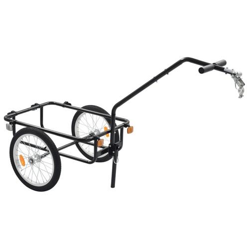 Cykeltrailer/trækvogn 155x60x83 cm stål blå