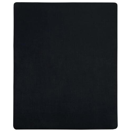 Stræklagner 2 stk. 180x200 cm jerseybomuld sort
