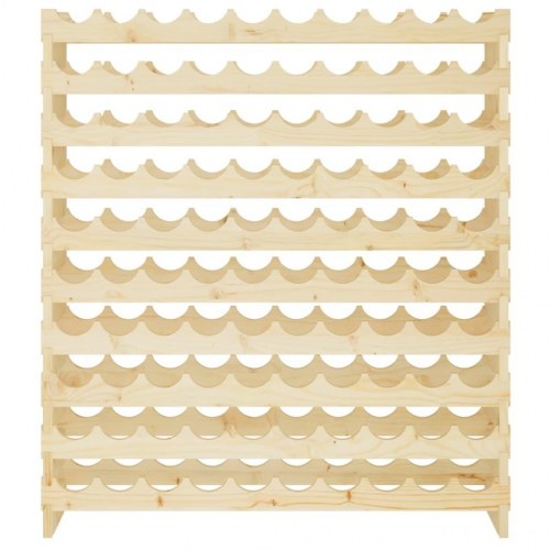 Vinreol 101x29x112 cm massivt fyrretræ