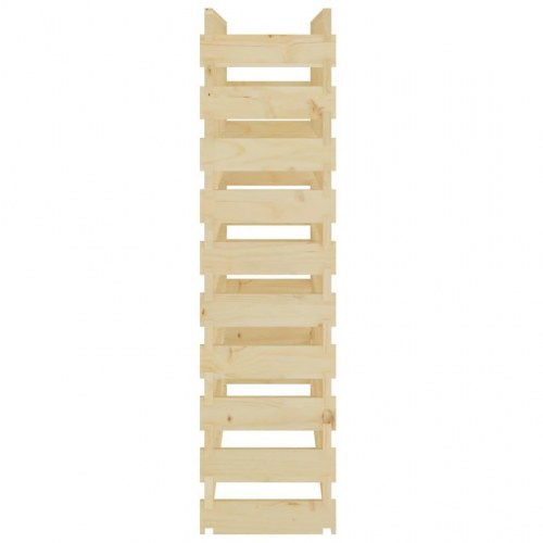 Vinreol 101x29x112 cm massivt fyrretræ