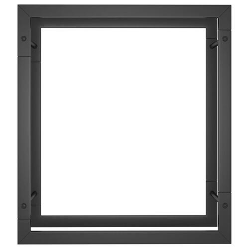 Brændestativ 50x28x56 cm stål matsort