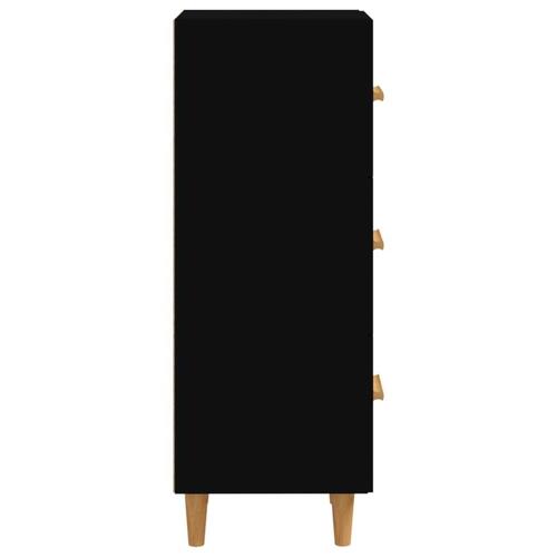 Skænk 34,5x34x90 cm konstrueret træ sort