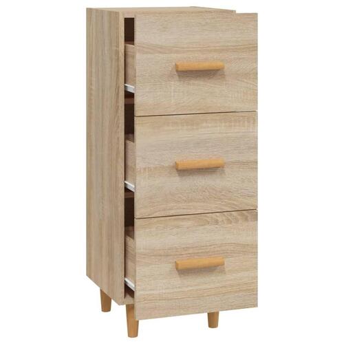 Skænk 34,5x34x90 cm konstrueret træ sonoma-eg