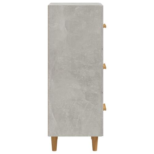 Skænk 34,5x34x90 cm konstrueret træ betongrå