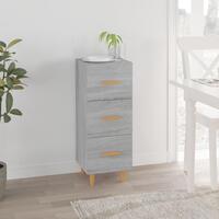 Skænk 34,5x34x90 cm konstrueret træ grå sonoma-eg