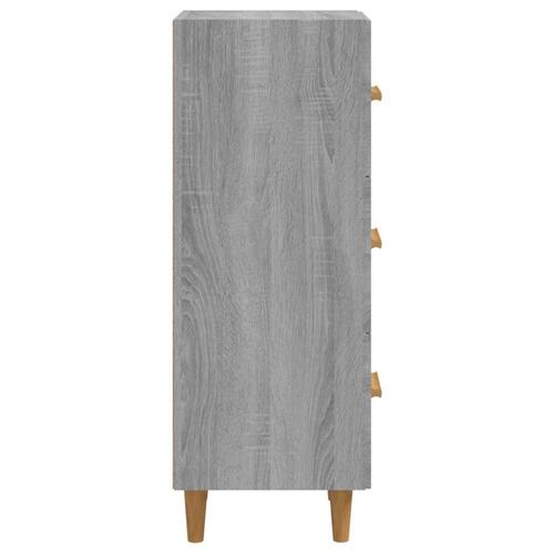 Skænk 34,5x34x90 cm konstrueret træ grå sonoma-eg