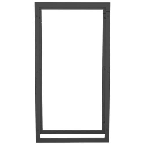 Brændestativ 50x28x94 cm stål matsort