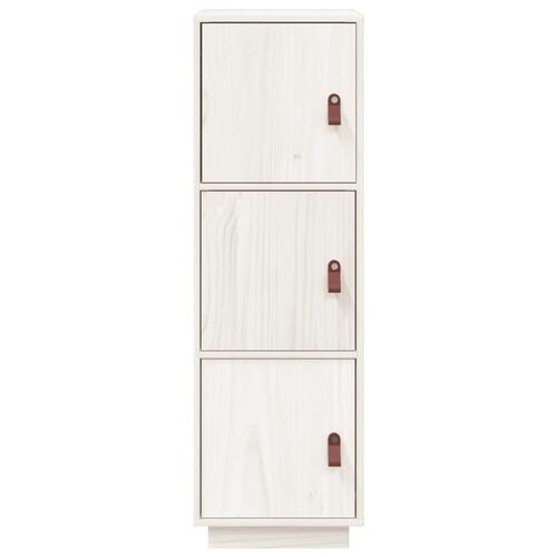 Højskab 34x40x108,5 cm massivt fyrretræ hvid