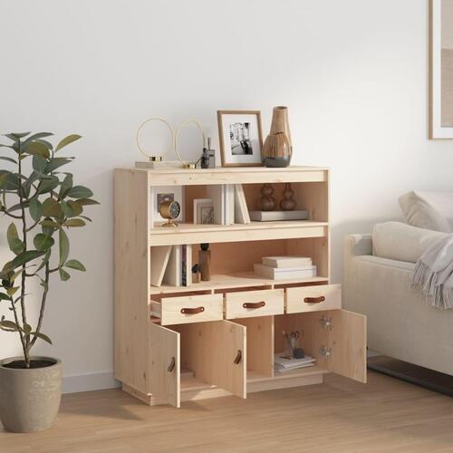 Højskab 100x40x108,5 cm massivt fyrretræ
