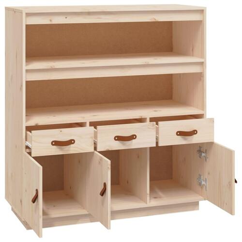 Højskab 100x40x108,5 cm massivt fyrretræ