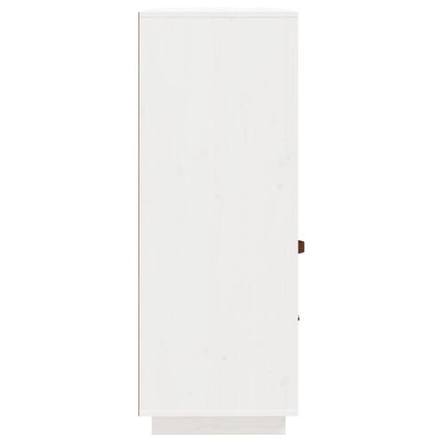 Højskab 100x40x108,5 cm massivt fyrretræ hvid