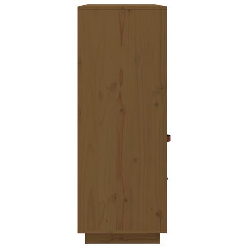 Højskab 100x40x108,5 cm massivt fyrretræ gyldenbrun