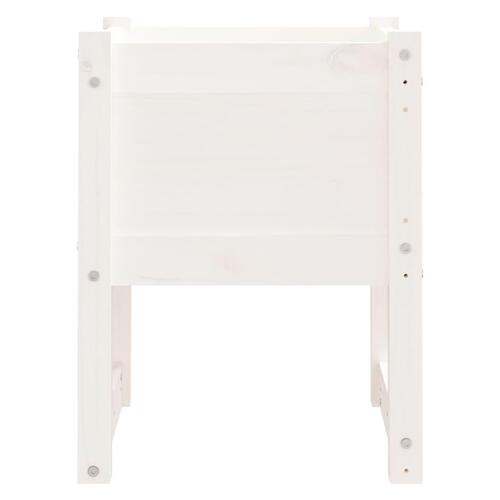 Plantekasser 2 stk. 40x40x52,5 cm massivt fyrretræ hvid