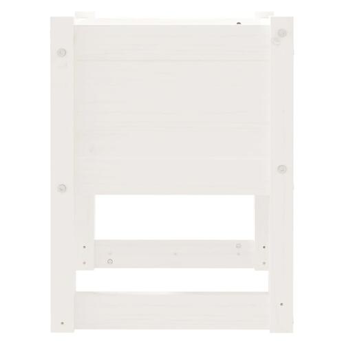 Plantekasser 2 stk. 40x40x52,5 cm massivt fyrretræ hvid