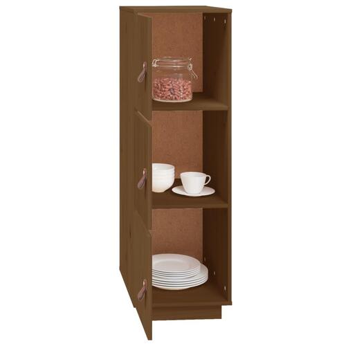 Højskab 34x40x108,5 cm massivt fyrretræ gyldenbrun