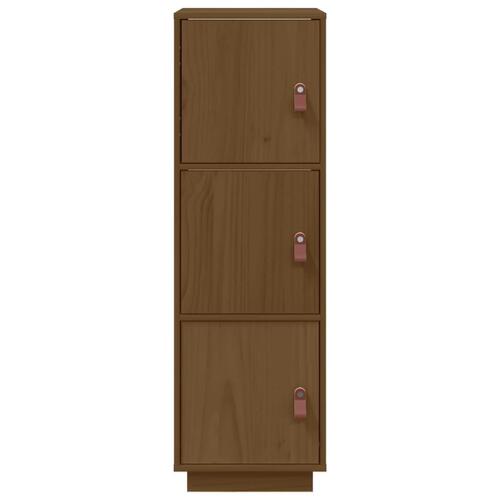 Højskab 34x40x108,5 cm massivt fyrretræ gyldenbrun