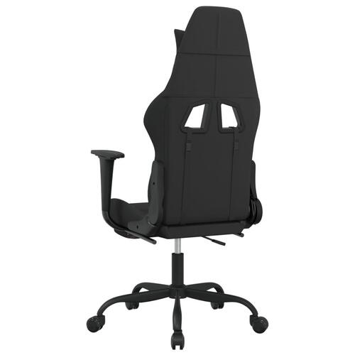 Gamingstol med massagefunktion + fodstøtte stof sort camouflage