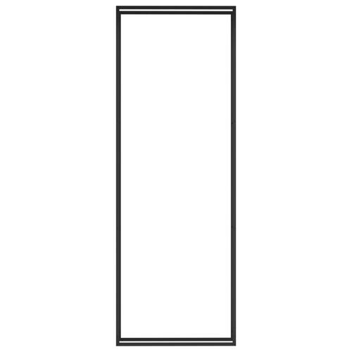 Brændestativ 110x28x312 cm stål matsort