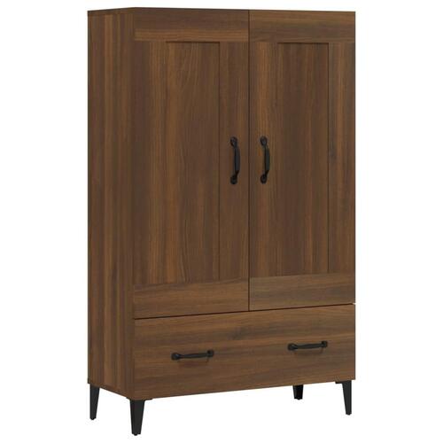 Skab 70x31x115 cm konstrueret træ brun egetræsfarve