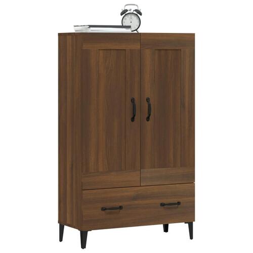 Skab 70x31x115 cm konstrueret træ brun egetræsfarve