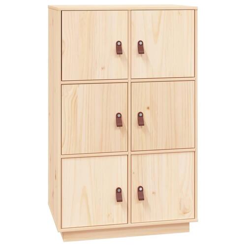 Højskab 67x40x108,5 cm massivt fyrretræ