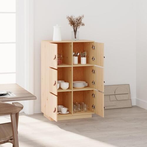 Højskab 67x40x108,5 cm massivt fyrretræ