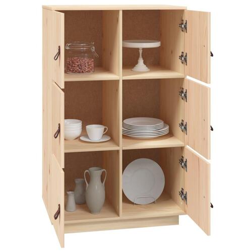 Højskab 67x40x108,5 cm massivt fyrretræ