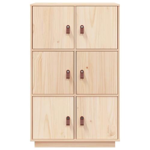 Højskab 67x40x108,5 cm massivt fyrretræ