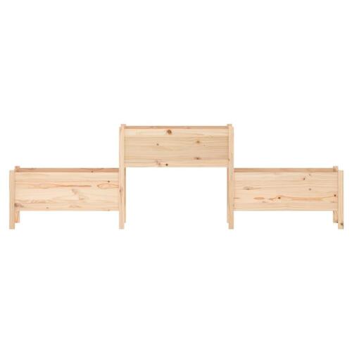 Plantekasse 245,5x44x75 cm massivt fyrretræ