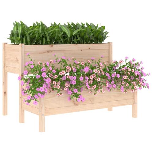Plantekasse 110x84x75 cm massivt fyrretræ