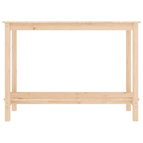 Konsolbord 110x40x80 cm massivt fyrretræ