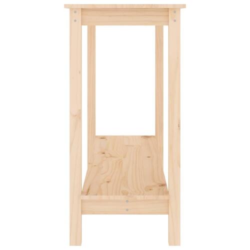 Konsolbord 110x40x80 cm massivt fyrretræ