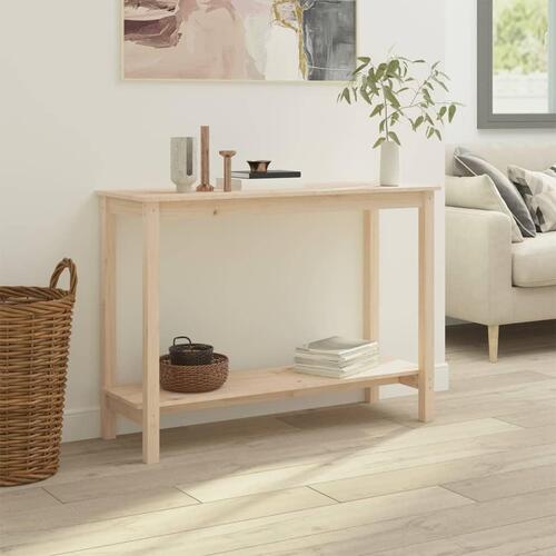 Konsolbord 110x40x80 cm massivt fyrretræ