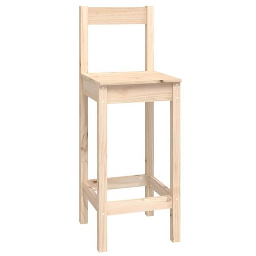 Barsæt 9 dele massivt fyrretræ