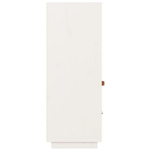 Højskab 67x40x108,5 cm massivt fyrretræ hvid