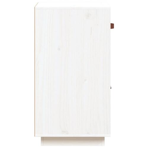 Skænk 34x40x75 cm massivt fyrretræ hvid