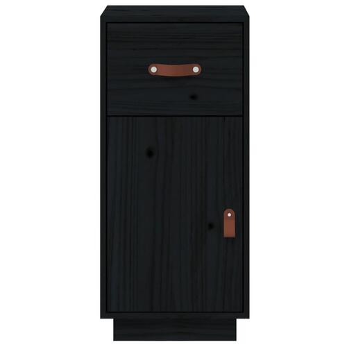 Skænk 34x40x75 cm massivt fyrretræ sort