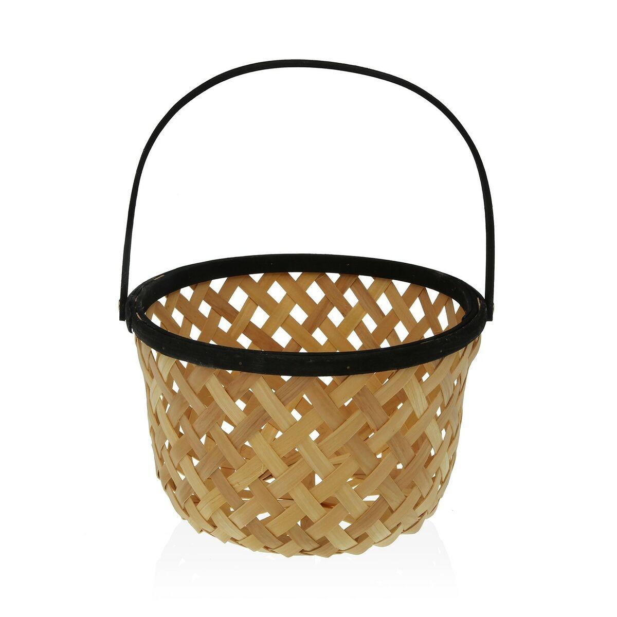 Versa frugtskål i sort bambus - 28,5 × 35 × 28,5 cm