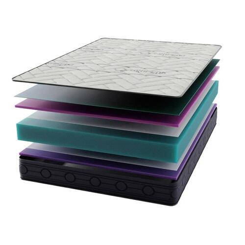 Memory skum madras Carbon Strech Anti-bakterie Europæisk super king size seng (200 x 200 cm)