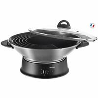 Wok Pande Tefal WO3000 Sort Aluminium 1200 W