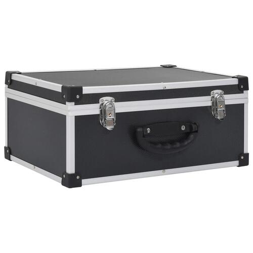 CD-kasse til 60 CD'er aluminium ABS sort