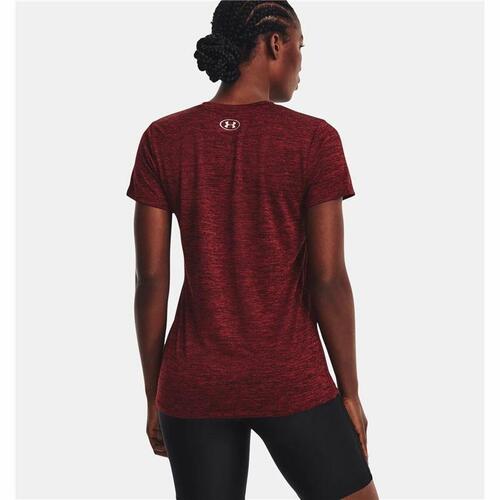 Kortærmet T-shirt til Kvinder Under Armour Mørkerød M