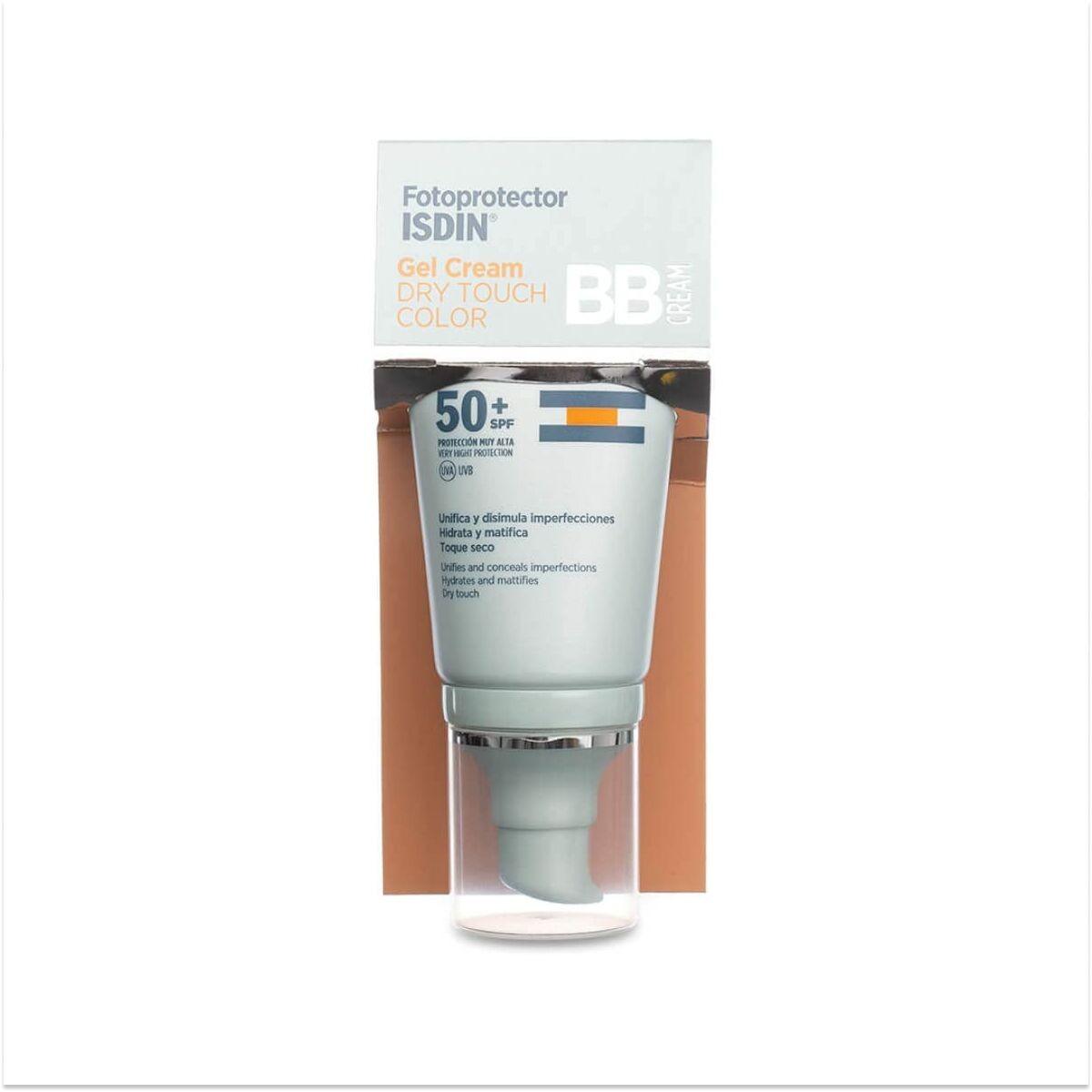 BB cream med solfaktor Isdin Fotoprotector Gel Cream Dry Touch Color SPF 50+ - 50 ml