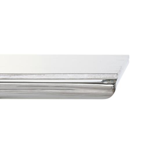 Spisebord Sølvfarvet Krystal Stål (180 x 90 x 75 cm)