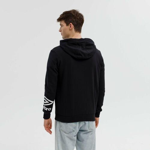 Hættetrøje til Mænd FW TERRACE ZIP HOODIE Umbro 66063U 060 Sort M