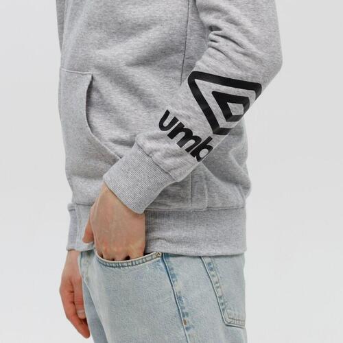 Hættetrøje til Mænd FW TERRACE ZIP HOODIE Umbro 66063U 263 Grå M