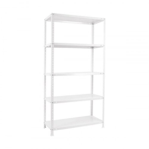Simon Rack Comfort 5/400 reol - metal, 5 hylder, hvid (180 × 90 × 40 cm)